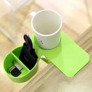 수납 거치대 2단 컵 집게형 받침 책상 홀더 집게컵홀더 컵받침대 책상컵홀더 테이블컵홀더
