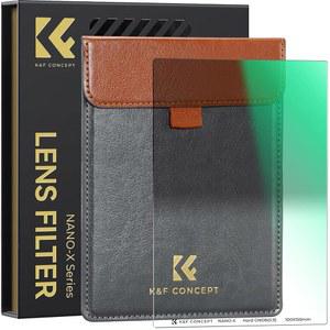 [미국배송] K&F 컨셉 100MM X 150MM 하드 그라운디드 ND8 (3 스톱) 중성 밀도 필터 28개의 다층 코팅 워터포프 / 카메라 렌즈 스크래치 방지 기능 포함