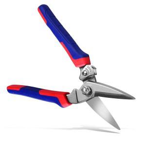 [미국배송] 보푸위안 헤비 듀티 산업용 가위: 얇은 금속 시트 가는 철선 전선 플라스틱 고무 호스 카펫 골판지 8