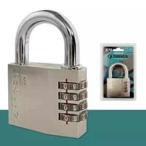 자커 번호 자물쇠(X70) 다이얼 비밀 키 열쇠 대형 헬스장 학교 잠금