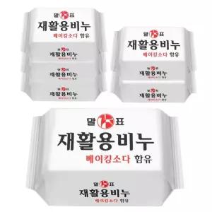 말표 재활용비누 베이킹소다 함유 세탁 빨래 비누 400g 6개