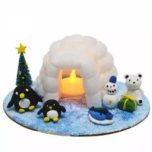 뚝딱 이지콘 이글루 만들기 1인용 유아 어린이집 교구 재료 겨울 뚝딱공작소 학교준비물 이지콘이글루