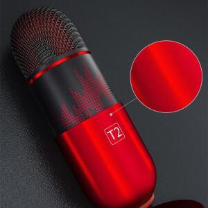 T2 콘덴서 마이크 전문 라이브 사운드 카드 장비, 녹음, 노래, 수리, 컴퓨터 및 휴대폰