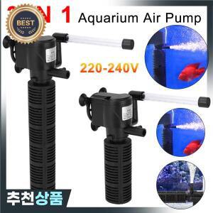 사일런트 에어레이션 정수기 내부 펌프 수중 수족관 필터 산소 정수기  3 in 1