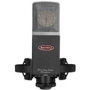 BAIFEILI V5 전문가용 휴대용 사운드 카드 녹음 장비 대형 다이어프램 콘덴서 마이크 (음악용 쇼크 마운트