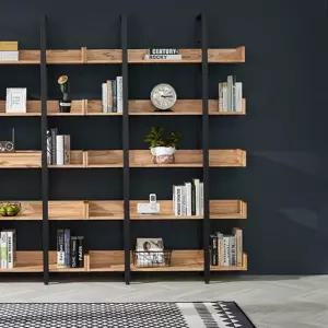 서재 인테리어 원목 철제 5단 책장 진열장 장식장 서재방 책꽂이 유아