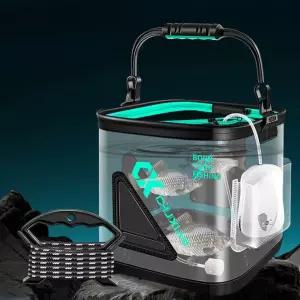 워킹 두레박 선상 풀치 투명 바다 기포기 줄감개 두족류 낚시 접이식 걸이 우럭 살림망