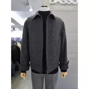 [하프클럽/바쏘옴므]바쏘옴므 세이브존03 바쏘옴므 남자 가을 겨울 울  혼방 블루종 점퍼 WSAFZ3UA10A