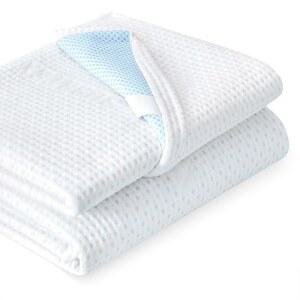 서브텍스 3인치 매트리스 토퍼 커버(온리 커버) 프로텍터 침구 레이온, 지퍼가 달린 대나무 탈착식 케이스로 제작, 전체 제공