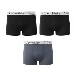CK 캘빈클라인 마이크로 스트래치 크로매틱 3팩 트렁크 남성 팬티 블랙 다크그레이