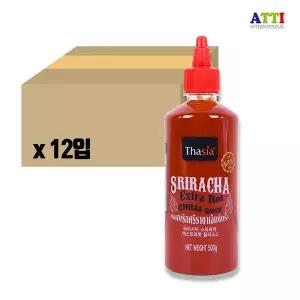 [초특가] 타이시아 스리라차 엑스트라 핫칠리소스 500g x 12개 1BOX