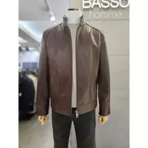 바쏘옴므 세이브존03 바쏘옴므 25S/S 브라운 ITALY 리얼 램스킨 차이나카라 가죽점퍼