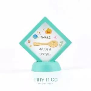 갤러리아 [타이니앤코] 순금 24K 3.75g 금수저 골드바 액자 돌반지 백일반지