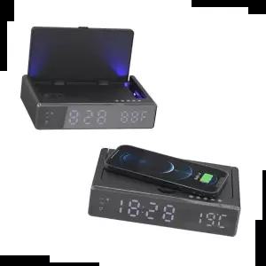 자외선살균기 스마트폰 충전기 겸용 UV 살균기 / 시계 온도계 ORU06