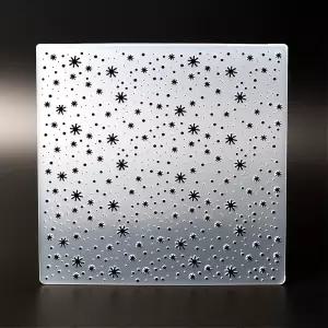 3D 눈송이 템플릿 플라스틱 크리스마스 만들기용 91인치 91x5 겨울 종이 질감 DIY 카드 공예 공예품