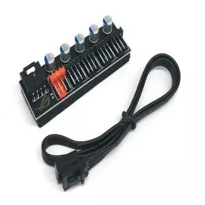 PWM 쿨러 허브 5분배 고급형 시스템 팬 확장 분배기 PC튜닝 튜닝 케이스쿨러