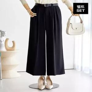 [커스텀에이블][55-77]찰랑 앞주름 와이드 슬랙스_T2602PT018A