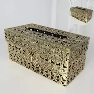 인테리어휴지케이스 퀸즈 각티슈커버(골드) 엔틱 화장지케이스 장식소품