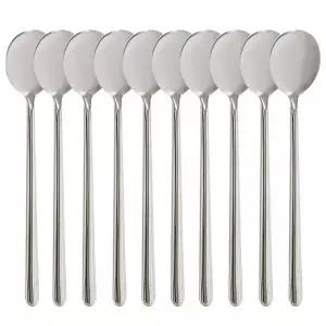 WL S.S.C 스텐 진공 숟가락 10P세트 업소용수저 업소용숟가락 민자수저 스텐수저 식당용수저