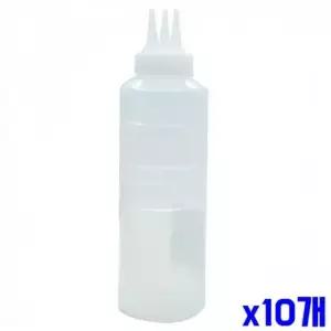 WL 반투명 잘라쓰는 3구 소스병 중 X10개 소스보관통 소스통 양념소스병 소스병 양념용기