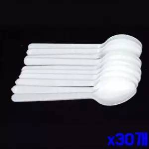 WL 튼튼한 일회용 플라스틱 수저 10P x30개 도시락수저 업소용스푼 요거트숟가락