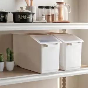 WL 슬림 수납형 쌀통 18L 1개 용기 잡곡통 쌀보관 사료보관