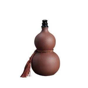 바이디움 술주전자 빈티지 사케 호리병 술병 전통주 갈색 도자기