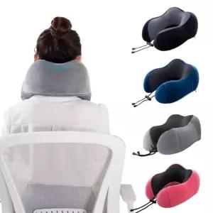 목베개 메모리폼 목쿠션 통기성 기내용 차량용 여행용 목받침 [개별 진공포장]