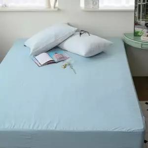 먼지없는 홑 매트리스커버 Q 민트 단품 침대커버 시트