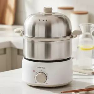 에버홈 오연수 올스텐2단찜기 계란찜기 전기찜기 콩나물밥 야채찜 EV-EC7000 (실리콘찜망 포함)