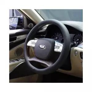 루미나D 자동차 베이직 타공 가죽 핸들커버 논슬립 커버