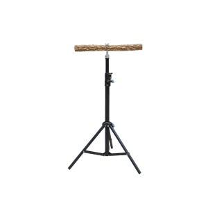 앵무새횟대 삼각대 나무 스탠드형 스탠드 케이지 조류 발톱갈이 앵무새 높이75