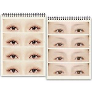 눈썹그리기 잉 반영구 화장 도안 교재 교과서 종이 연습북 초보자용 디자인 초보자