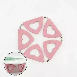 냄비받침대 접이식 오각핑크