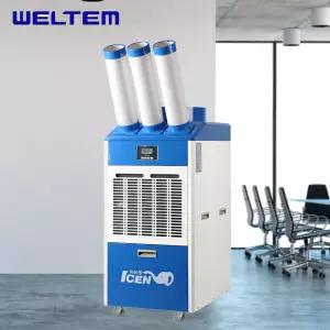 웰템 코끼리에어컨 이동형 산업용 공업용 실외기없는 3구 WPC-6300C