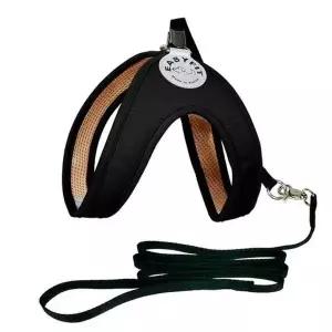 이지핏 하네스(블랙) 소형견 중형견 대형견 조절가능 튼튼한 경량