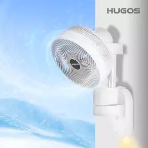 [휴고스] 모션감지 360도 입체회전 벽걸이 서큘레이터 + 리모컨