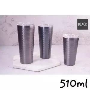 ( )중등 초등 텀블러 허니 입학 보냉 이중진공 스텐 블랙 보온 510ml 등산 휴대용