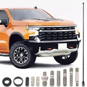 보텍스 - 15인치 블랙 안테나 나선형 바람 소음 제거 스프링 스틸 건설 스테인리스 스레딩