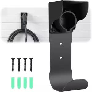 Autel EV 충전기 홀더 벽걸이 커넥터 노즐 홀스터 도크(J-Hook 포함)와 SAE J1772 전기 자동차 케이블