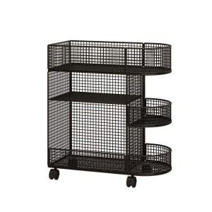 책장 스탠드형 카트 가정용 학생용 모델 검정 고정형 책상 북트럭 Hzuaneri 서류장