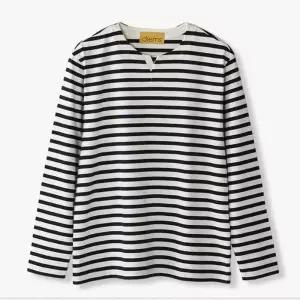 [하프클럽/에스티코]STCO 세이브존04 S/S 봄 스트라이프 트임넥 2TS24161S