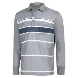 [파파브로] 남성 스트라이프 롱슬리브 카라 티셔츠 NA-KAA-701