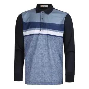 [파파브로] 남성 간절기 스트라이프 카라 티셔츠 NA-KAA-32