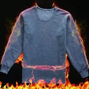 [키린] 남자 방한 스티치 기모 내복 세트 바지 시보리