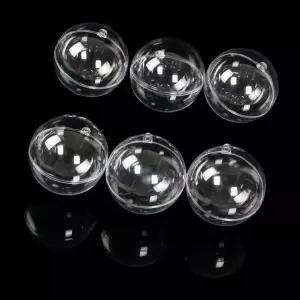 아크릴공 투명 플라스틱 볼 캡슐 공 구 뽑기 둥근 이벤트용품 6p 8cm