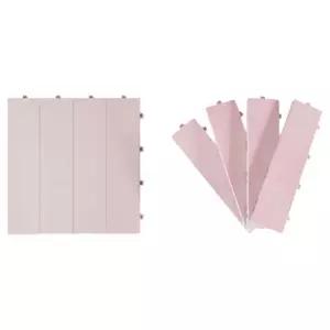 베란다 조립식 데크타일 테라스 발코니 바닥 마루 1P 데크타일36p