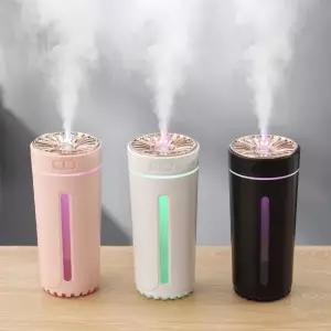 프리미엄 차량용 무드등 수분공급 자동차 실내용 팬텀 컵 화이트 300mL LED 가습기