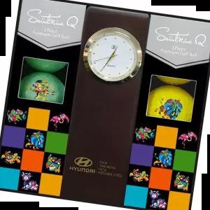 원목시계 골프공 스포츠 필드 답례품 골프선물세트