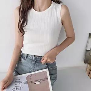 여름 이너 니트 민소매 슬리브리스 데일리 코디 (KYR-WFFT5VI)